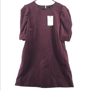 Who What Wear Purple Dress, Size XL, lightly used, corduroy Puff Half Sleeves